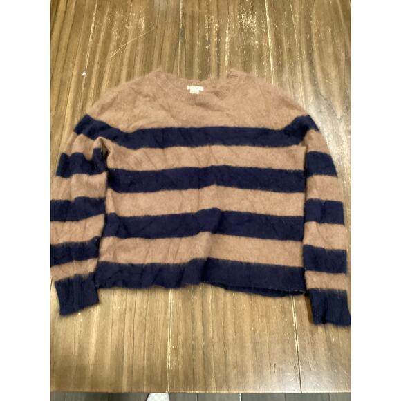 DemyLee Sweaters - DEMYLEE New York 100% Marten Fur super soft cozy brown stripe Sweater S